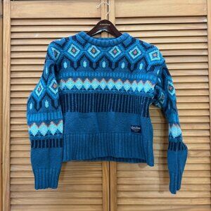 Kari Traa Teal Knit Sweater medium